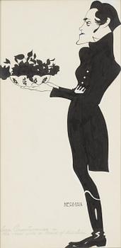 Einar Nerman, ink drawing, signed.