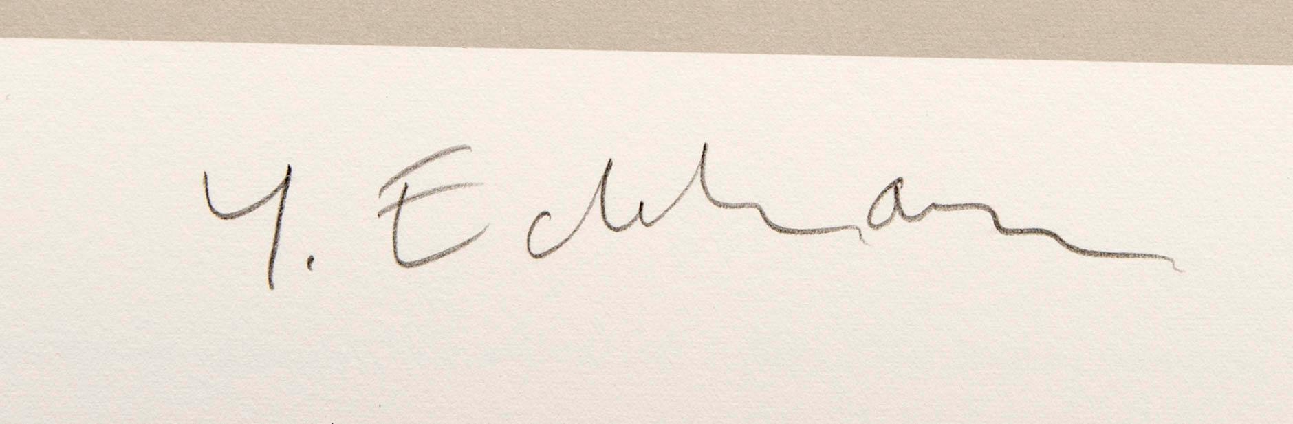 Yrjö Edelmann, a signed color lithograph, EA.