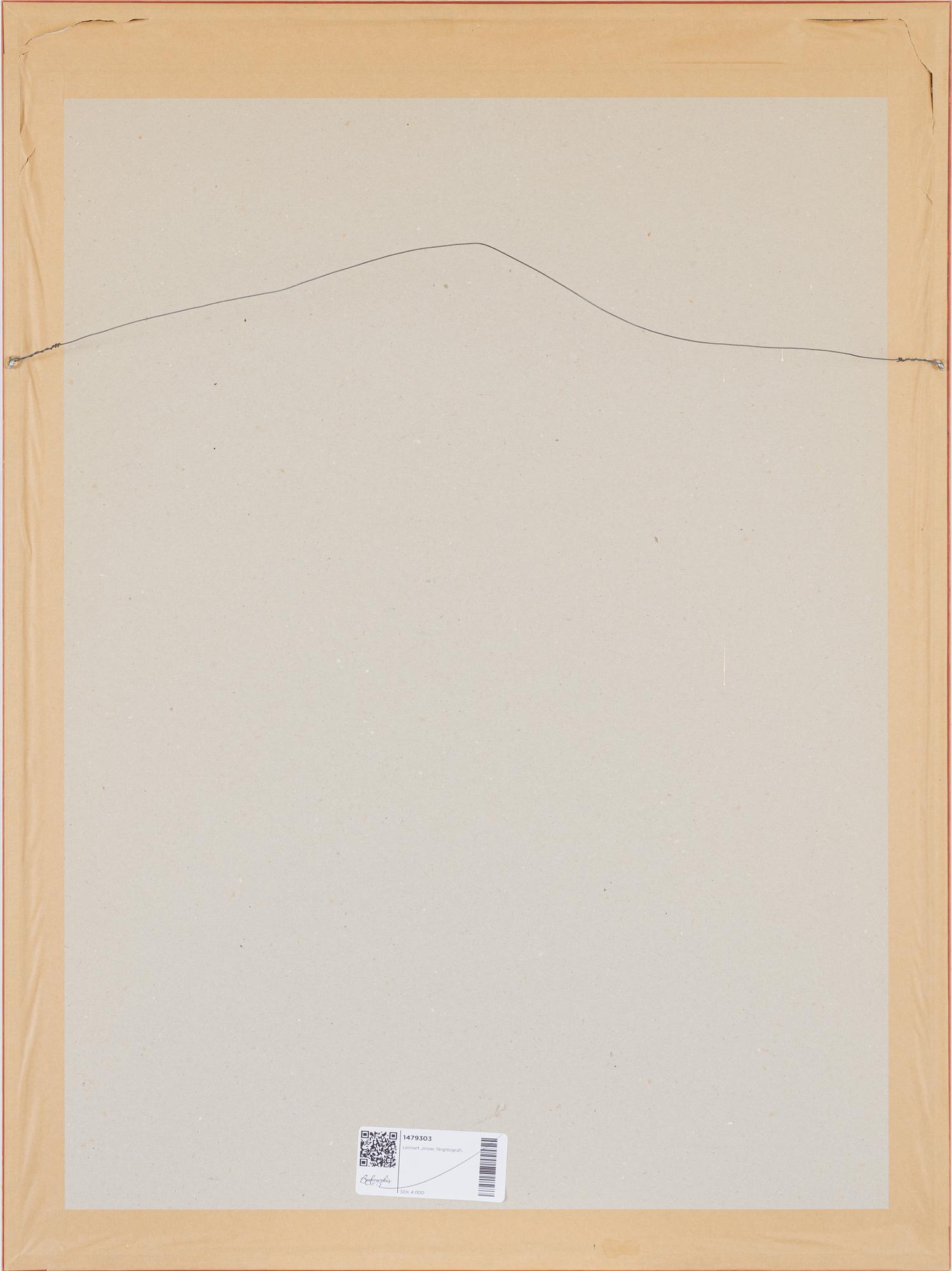 Lennart Jirlow, lithograph in colours, 1976, signed EA.