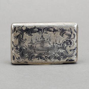 DOSA, silver, Andrey Kovalsky, Moskva, sannolikt 1845. Vikt ca 56 g.