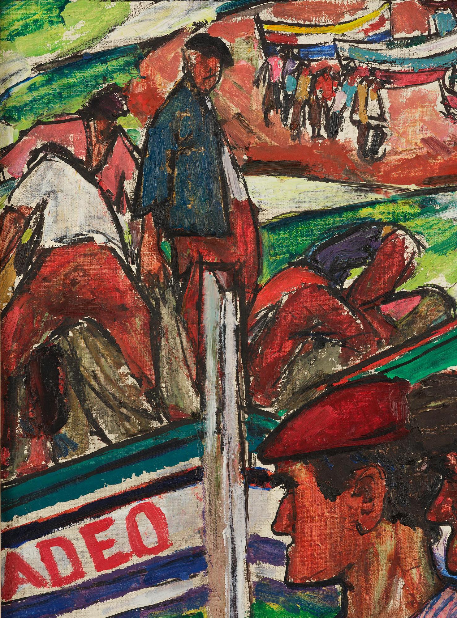 Eerik Haamer, Motif from the fishing village of Nazaré, Portugal.