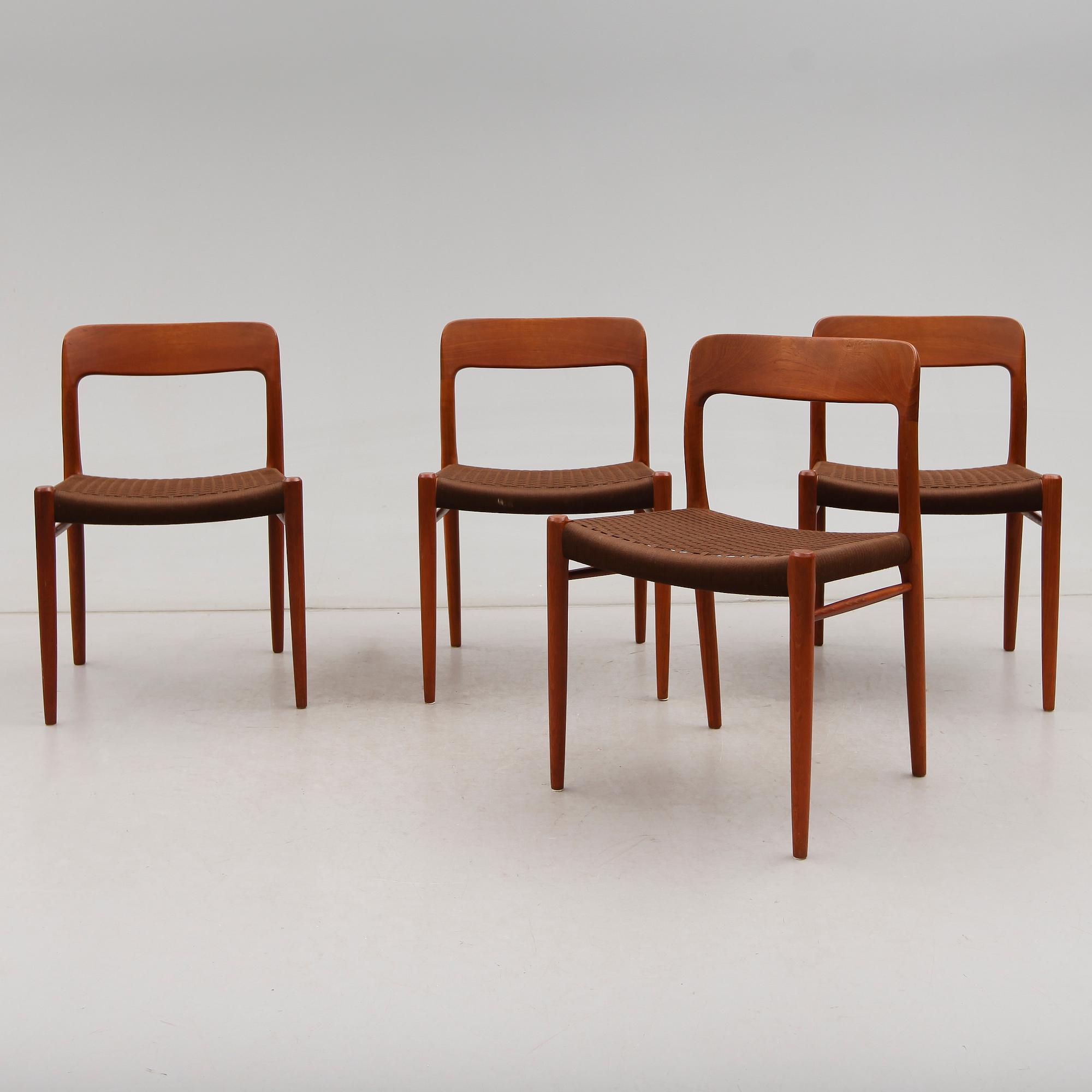 STOLAR, 4 st, JL Möller Models Danmark, 1950-/60-tal.
