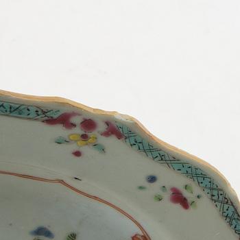 Assietter 7 st Kina 1700-tal porslin.