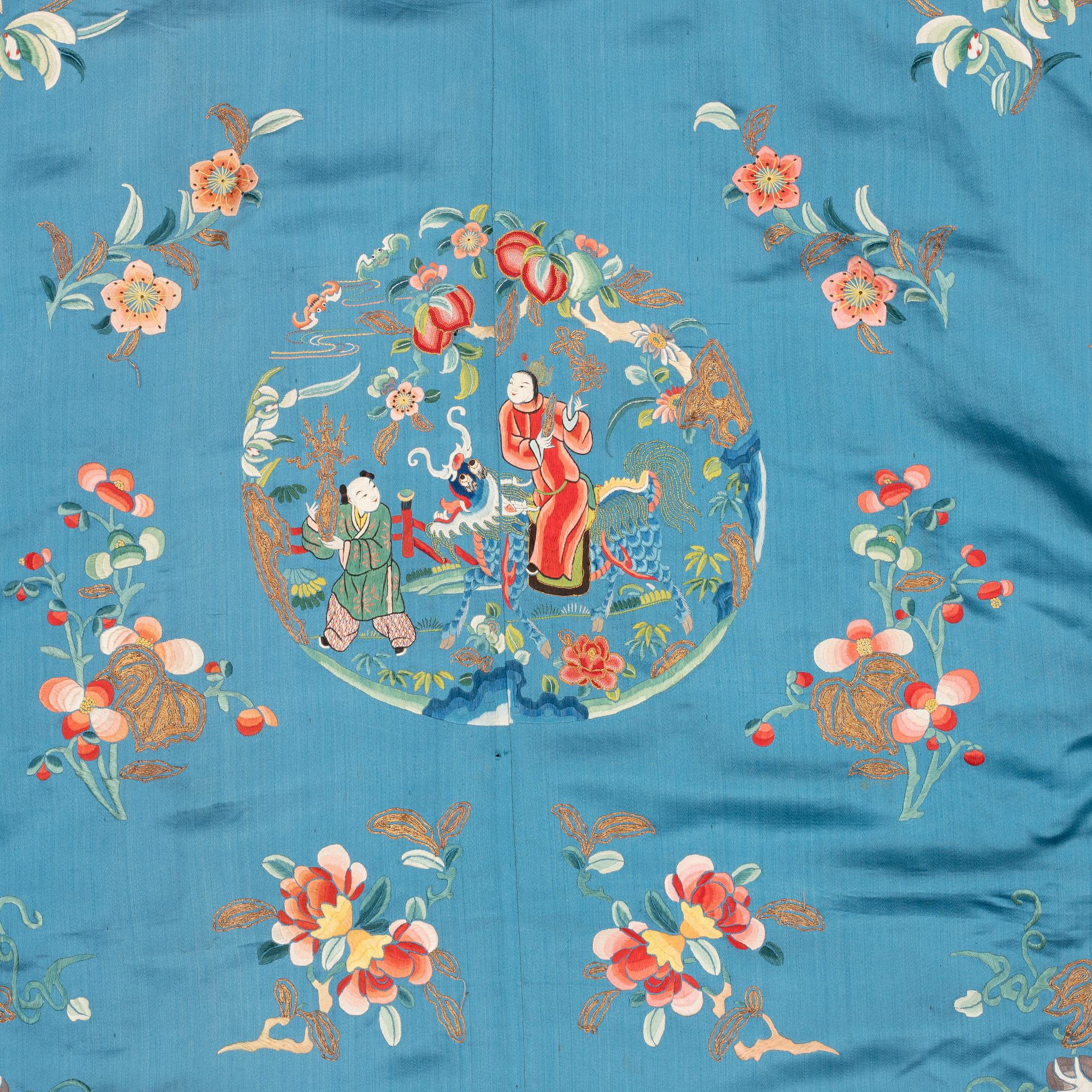 A Chinese embroidered robe, early 20th Century.