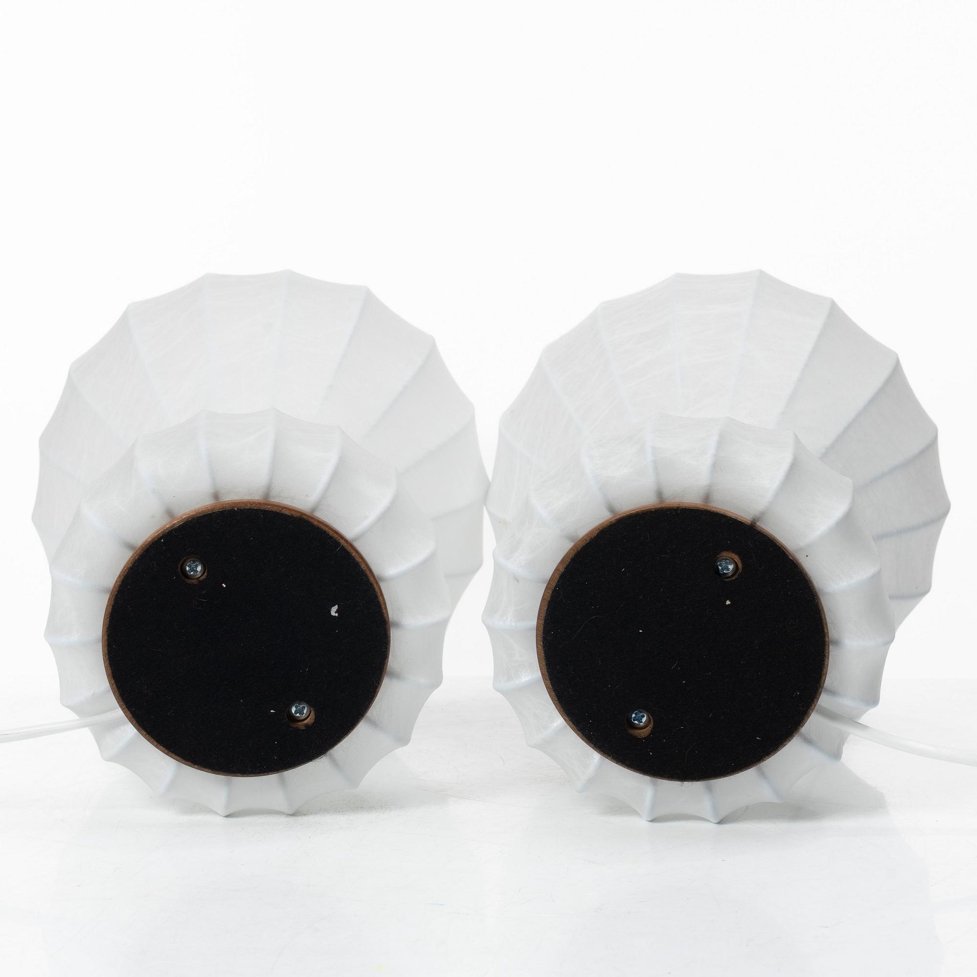 Achille & Pier Giacomo Castiglioni, A pair of "Gatto" table lamps, FLOS, Italy.