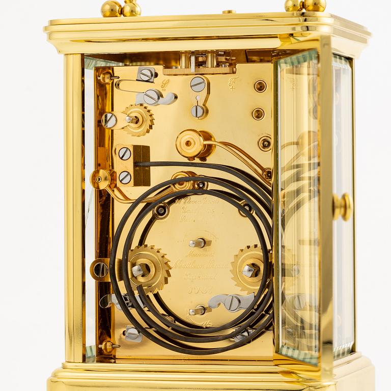 A carriage clock, Matthew Norman, Switzerland, second half of the 20th century.