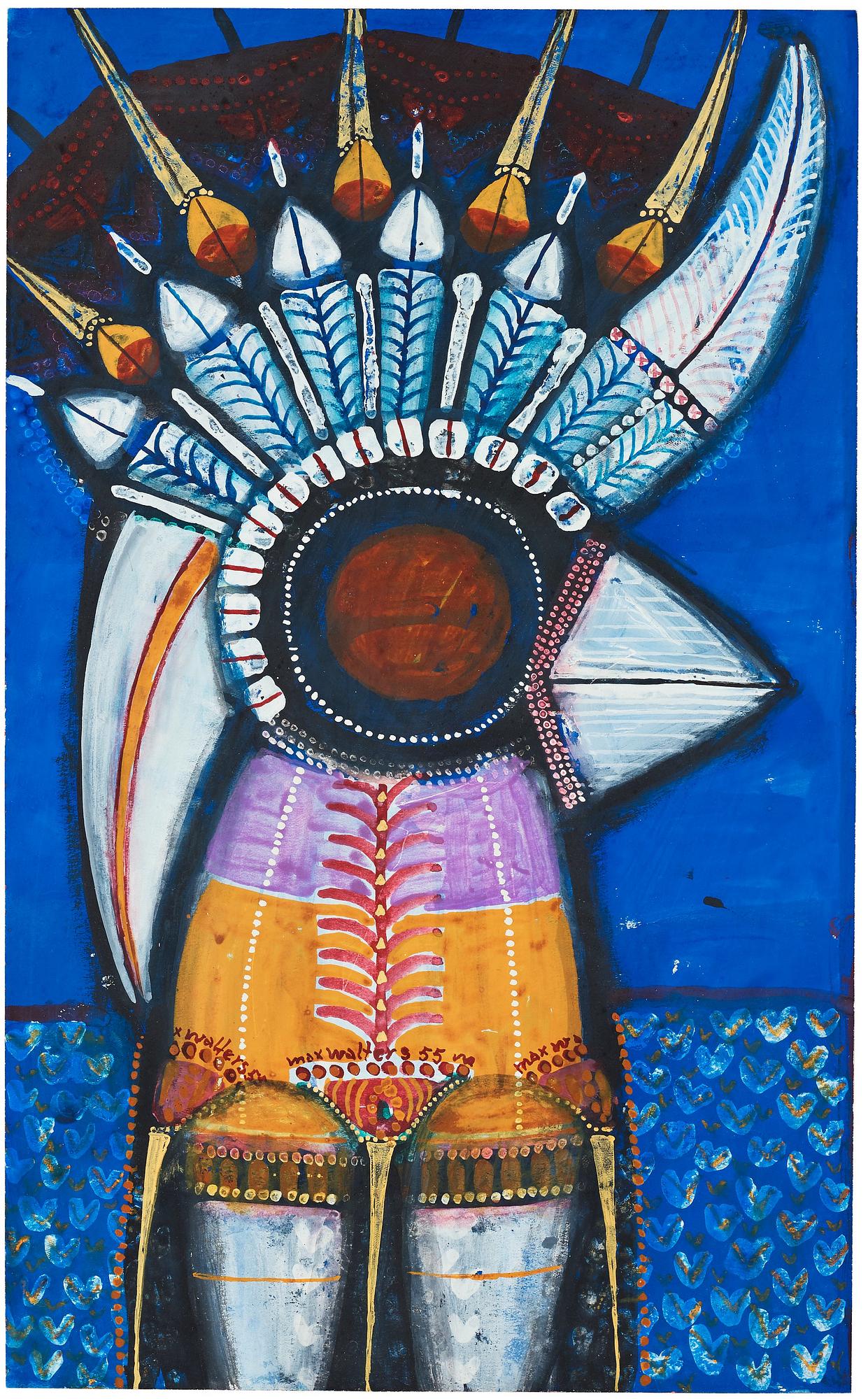 MAX WALTER SVANBERG, gouache, signerad Max Walters och daterad 55.