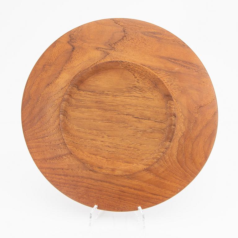 A set of 10 similar teak plates 1960/70s.