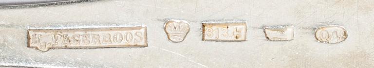 BESTICKUPPSÄTTNING, 65 delar, silver. Vikt ca 1790 g. (exklusive knivblad).