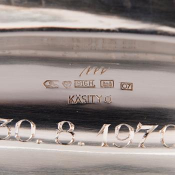 TAPIO WIRKKALA, skål, (916) silver, Kultakeskus, Tavastehus 1967.