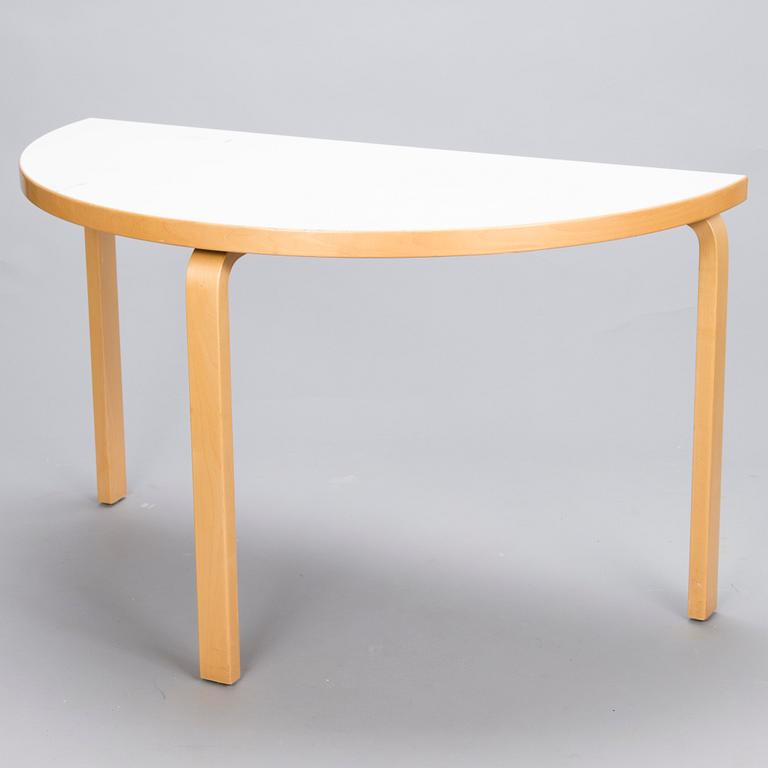 ALVAR  AALTO 1990s Half Circle Table 95 by Artek.