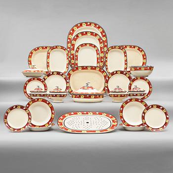 261. A Copeland creamware part dinner service, early 19th century. (163 pieces).