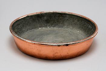 Six pieces of 19th century copper molds.