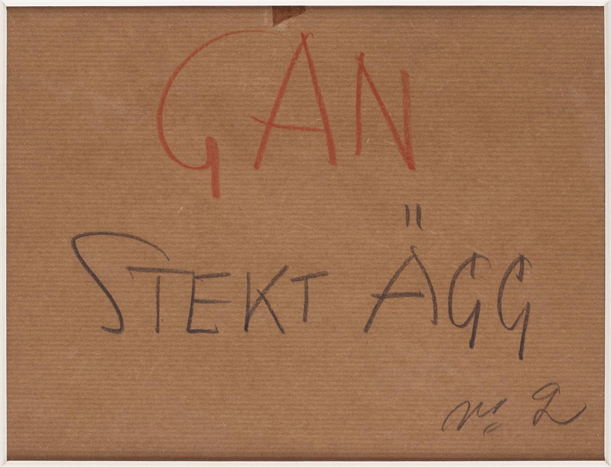Gösta Adrian-Nilsson, "Stekt ägg nr 2" ("Fried Egg No. 2").