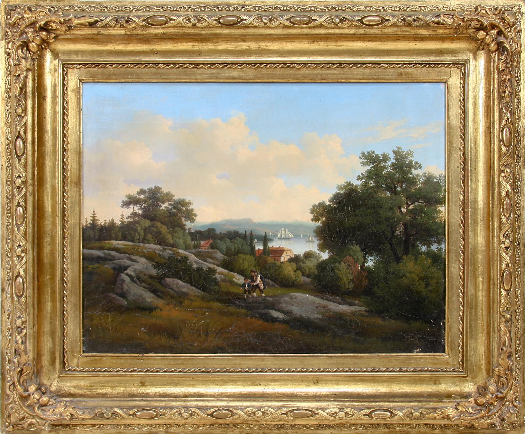 GUSTAV WILHELM PALM, olja på duk. Sign.
