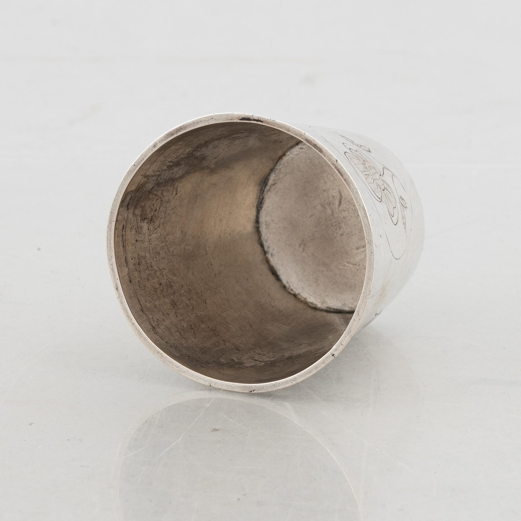 An 18th Century Silver Beaker, likely Norwegian.