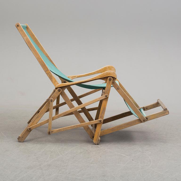 a mid 20th century deck chair.