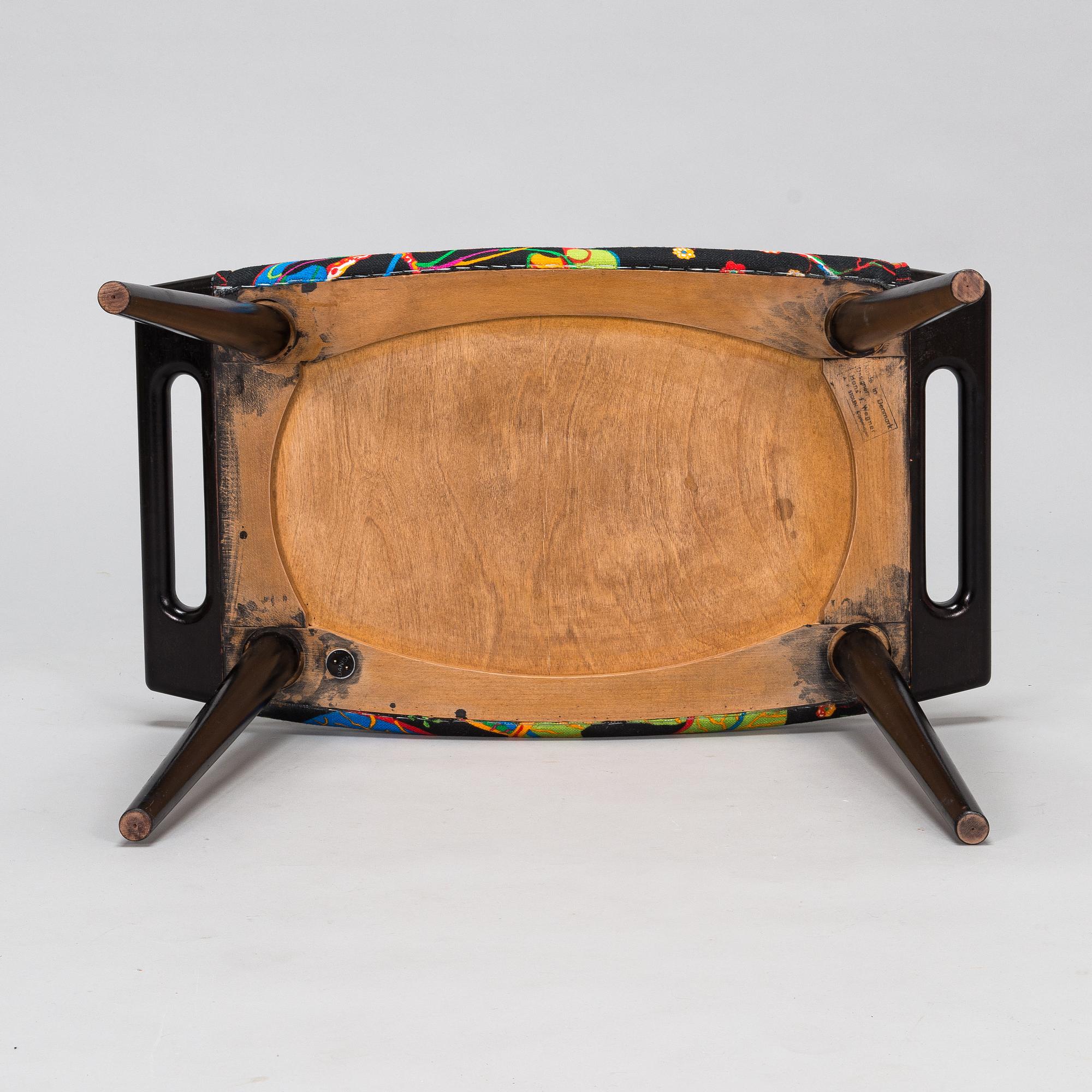 Hans J Wegner, a mid-20th century 'AP29' stool for AP-stolen Denmark.