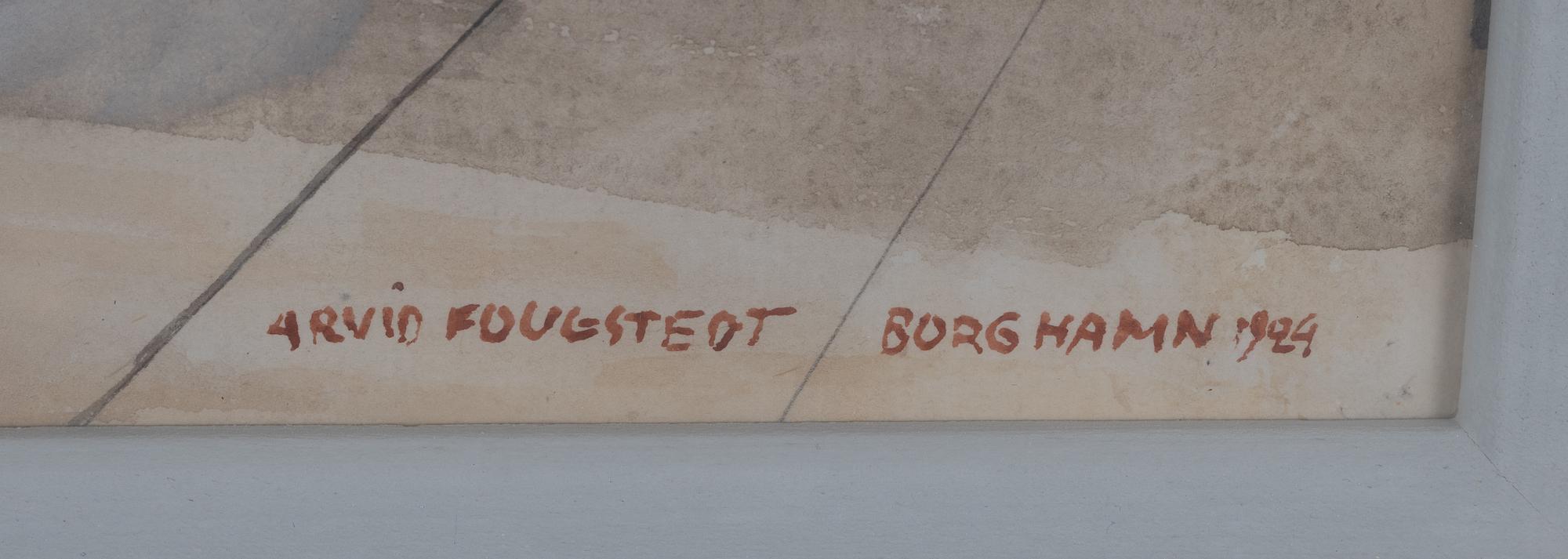 Arvid Fougstedt, From Borghamn.