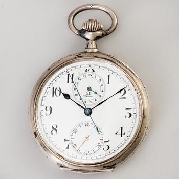 A silvered metal inkstand by Kaiser Zinn 1910s.