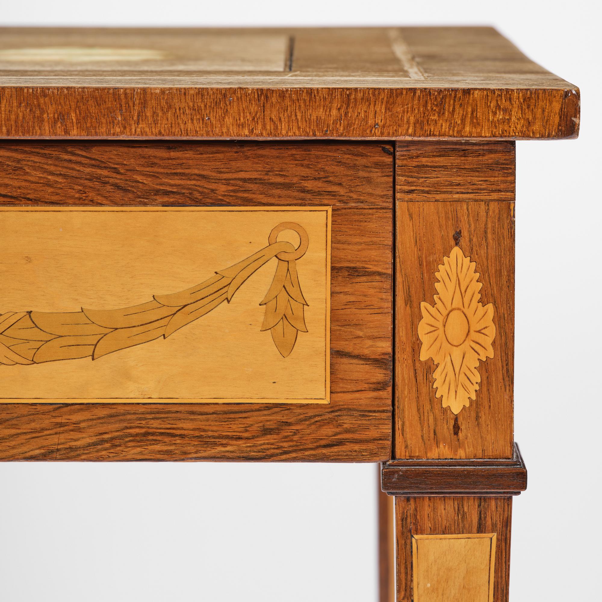 A  Gustavian style Ladies desk, late 19th century.
