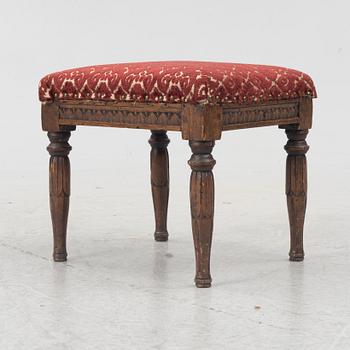 Footstool, late 18th century, Gustavian.