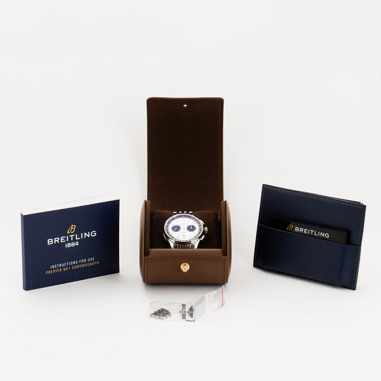 Breitling, Premier B01 Chronograph, Chronometer, wristwatch, 42 mm.