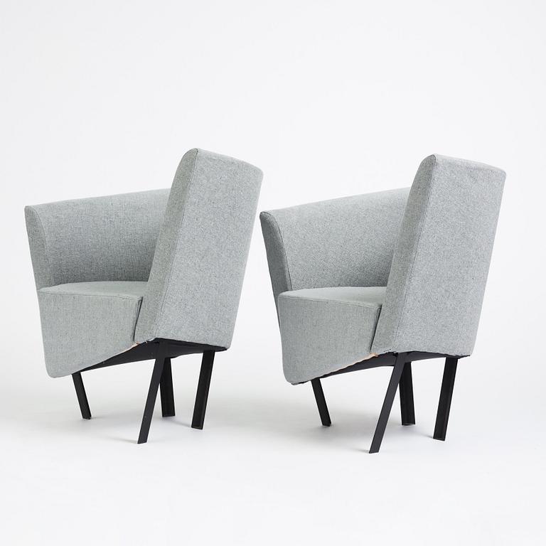 Paolo Pallucco, a pair of armchairs, Gambe-Pallucco, Italy, 1980s.