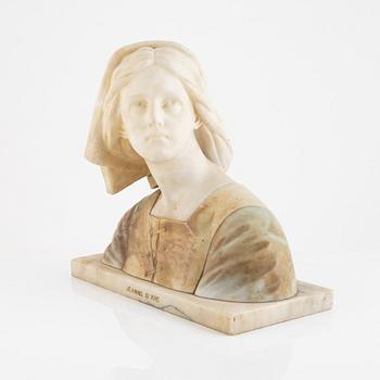 A sculpture, "Jeanne D'Arc".