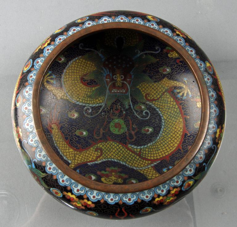 SKÅL, cloisonné, Kina 1900-tal.