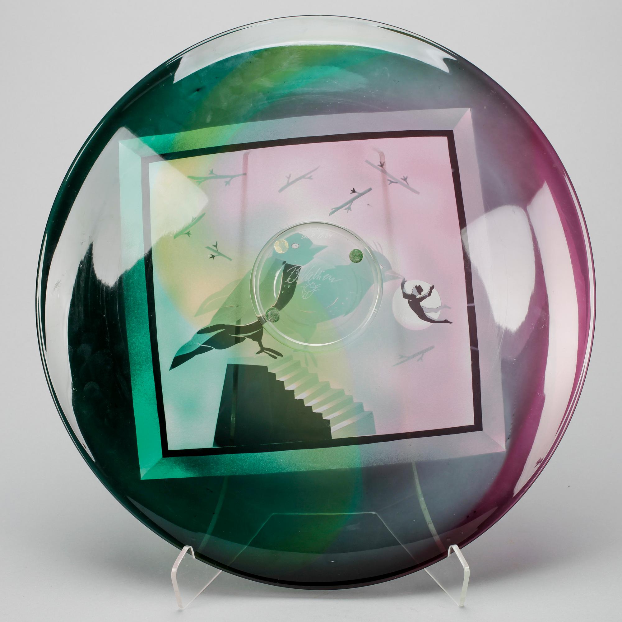 FAT, glas, Bertil Vallien, Kosta Unik, B34.