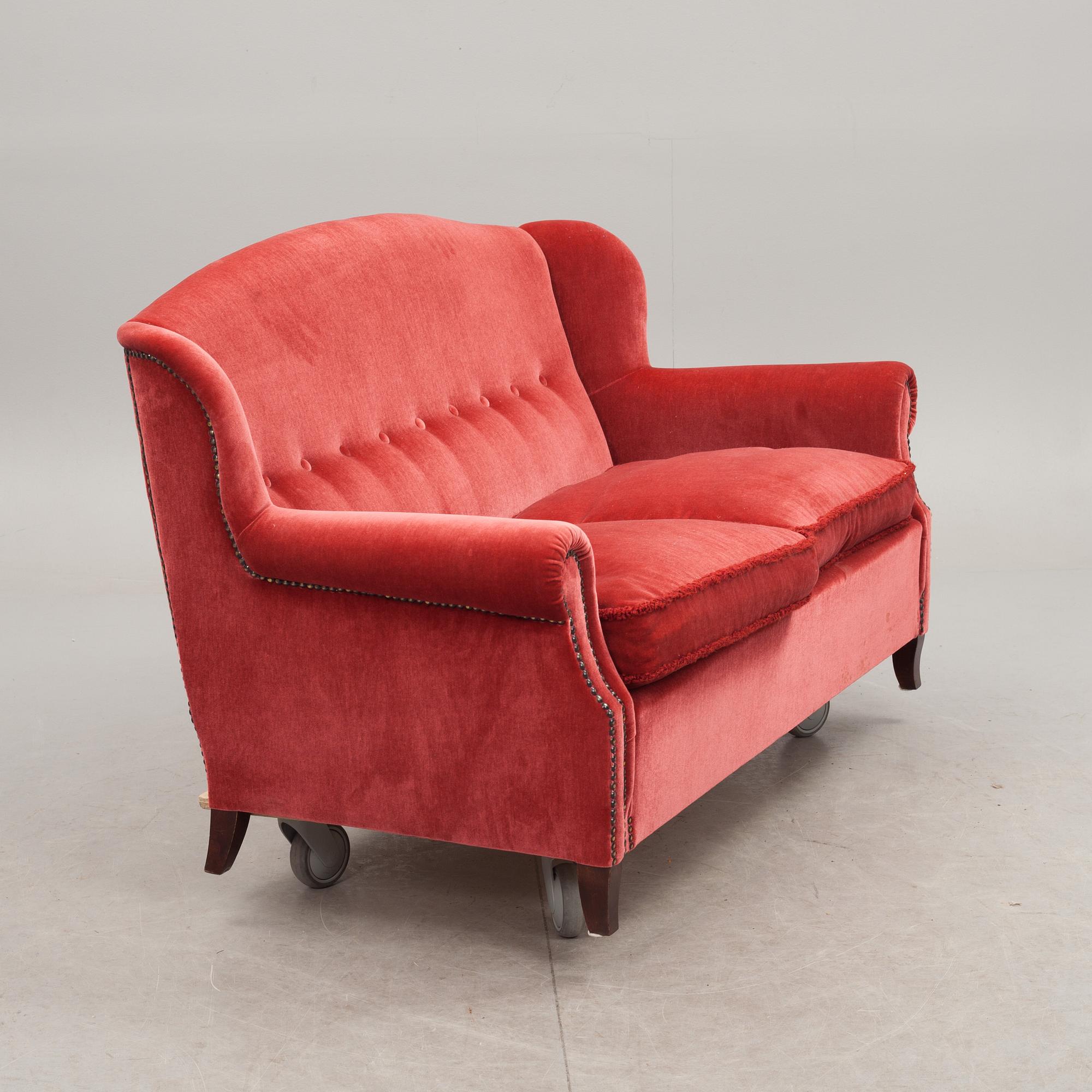 SALONGSMÖBLEMANG, 3 delar, 1900-talets mitt.