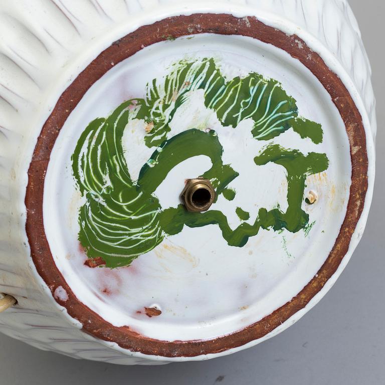 ANNA-LISA THOMSON, bordslampa, lergods, Upsala Ekeby.