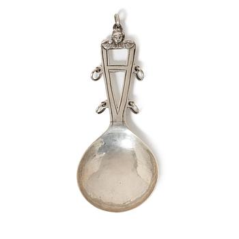 Sami spoon, silver, probably Norway, 18th/19th century.