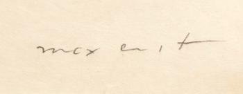 Max Ernst, litografi på japanpaper signerad och numrerad 67/69.