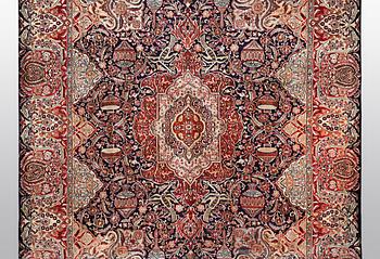 A carpet, Kashmar, ca 384 x 296 cm.