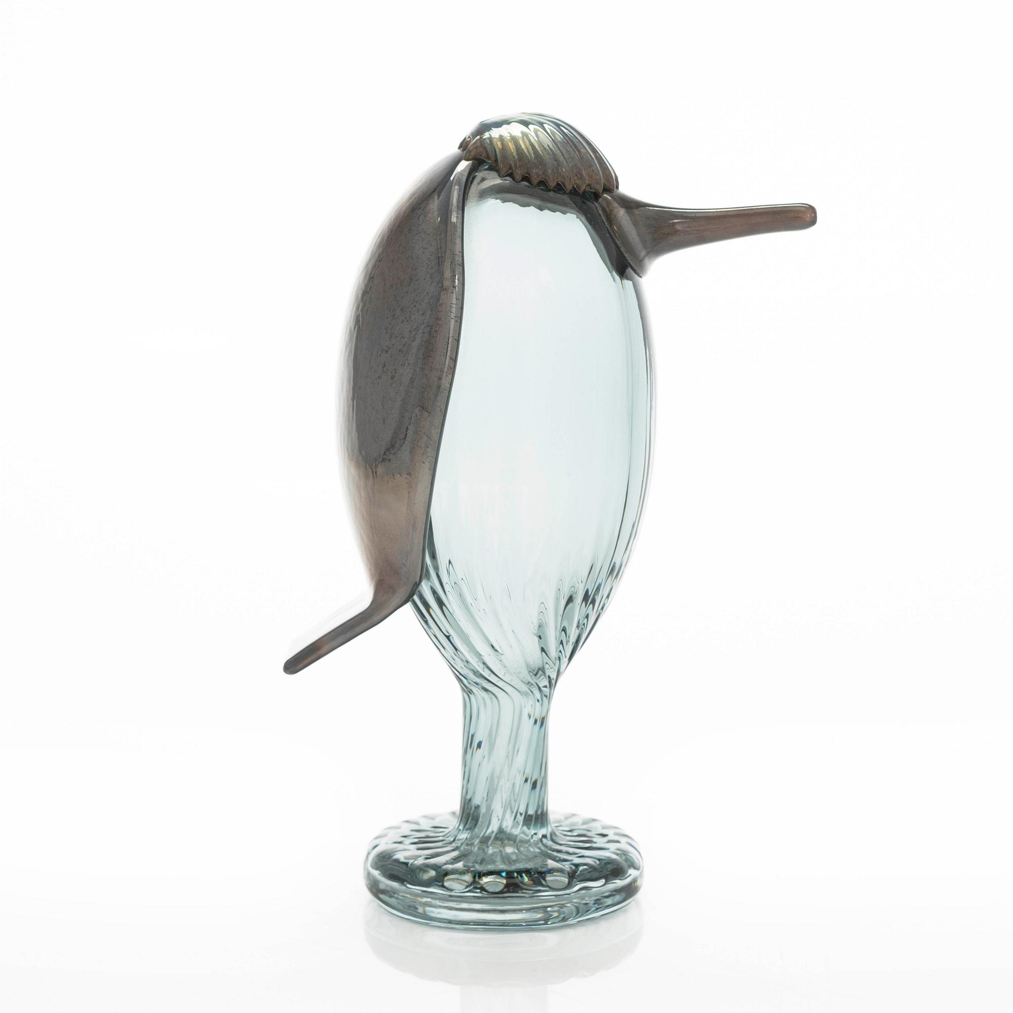 Oiva Toikka, glasfågel, "Waiter", signerad O. Toikka Iittala.