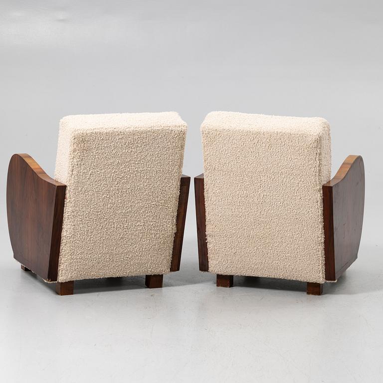 Armchairs, a pair, first half of the 20th century.