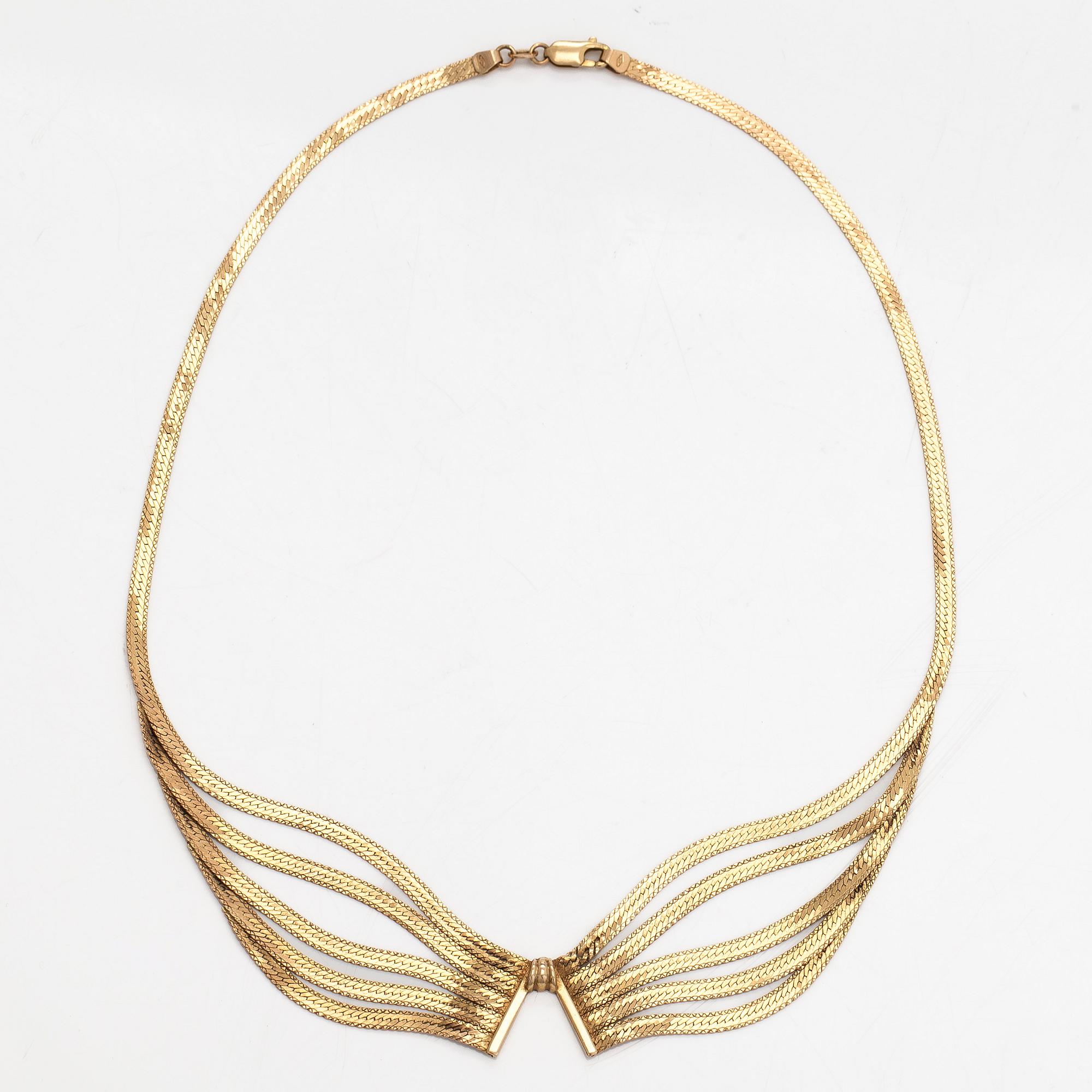Necklace, 14K gold.