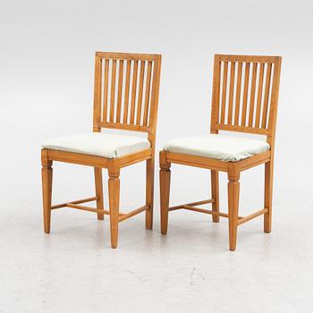 Dining set, 7 pieces, Gustavian style, including Taserud, Arvika, mid-20th Century.