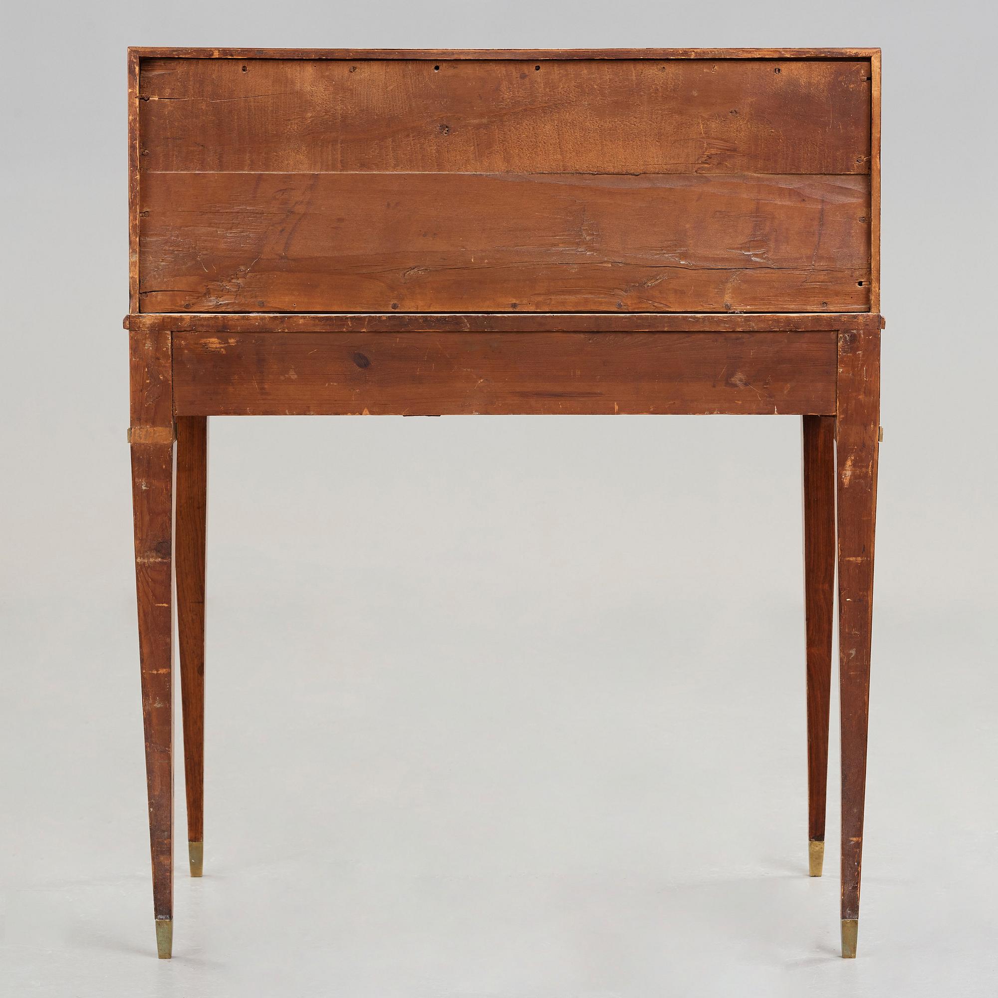 SEKRETÄR, av Georg Haupt (mästare i Stockholm 1770-1784), ej signerad, Gustaviansk.
