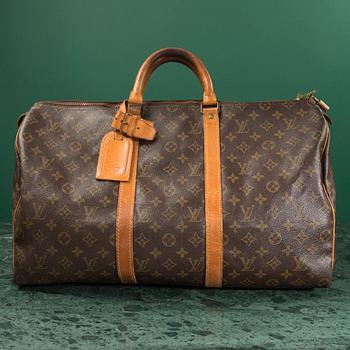 VÄSKA, Louis Vuitton, keepall 50.