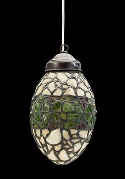 TAKLAMPA, Jugendstil, modern tillverkning.