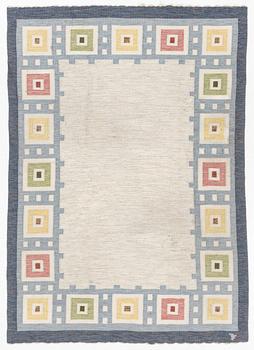 Erik Lundberg, a flat weave carpet, c. 242 x 175 cm.