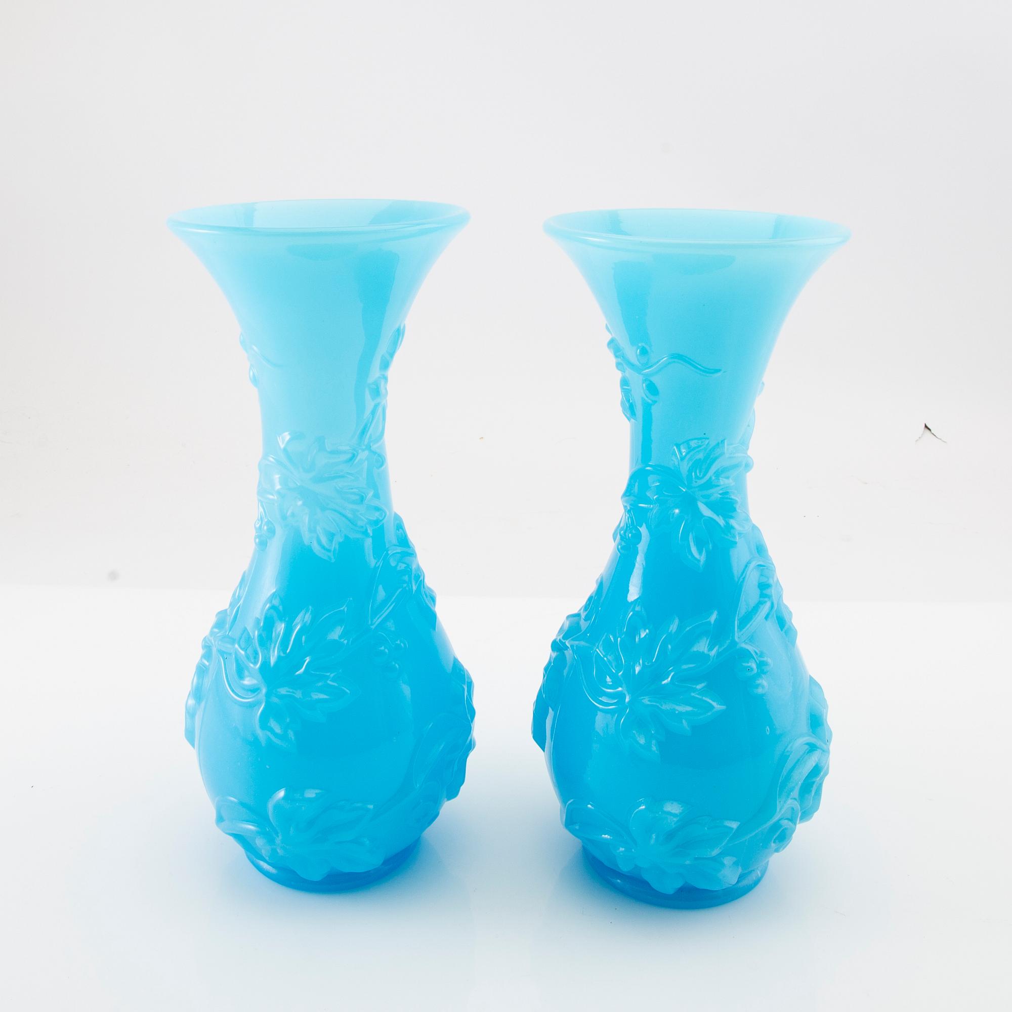 Vaser ett par Baccarat  "Vase de Fantasie no 1". 1860/70-tal.