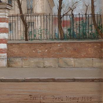 Axel Jungstedt, På promenad i Neuilly, Paris.