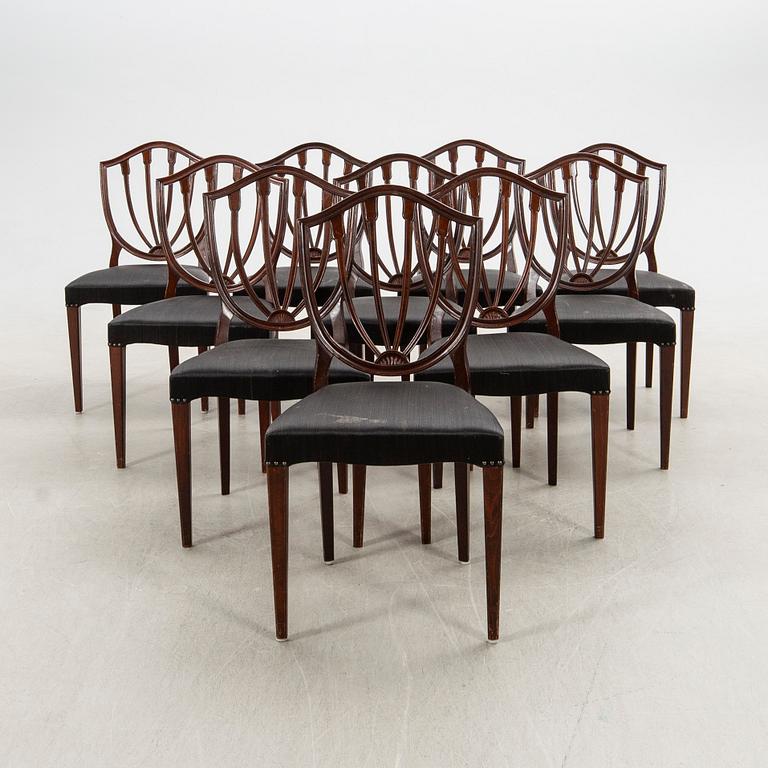 Chairs, 10 pcs, English style, 20th century.