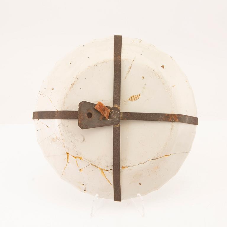 Tallrikar 6 st Holland/Frankrike 1700-talets mitt fajans.