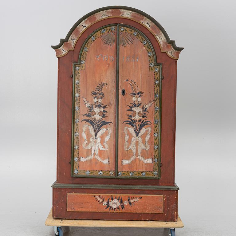 A cabinet from Jämtland, Sweden, dated 1831.