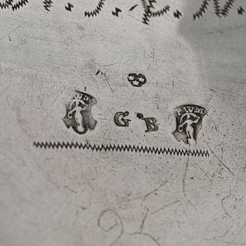 Petter Wirgman, bägare, silver, (verksam i Göteborg 1733-1739).